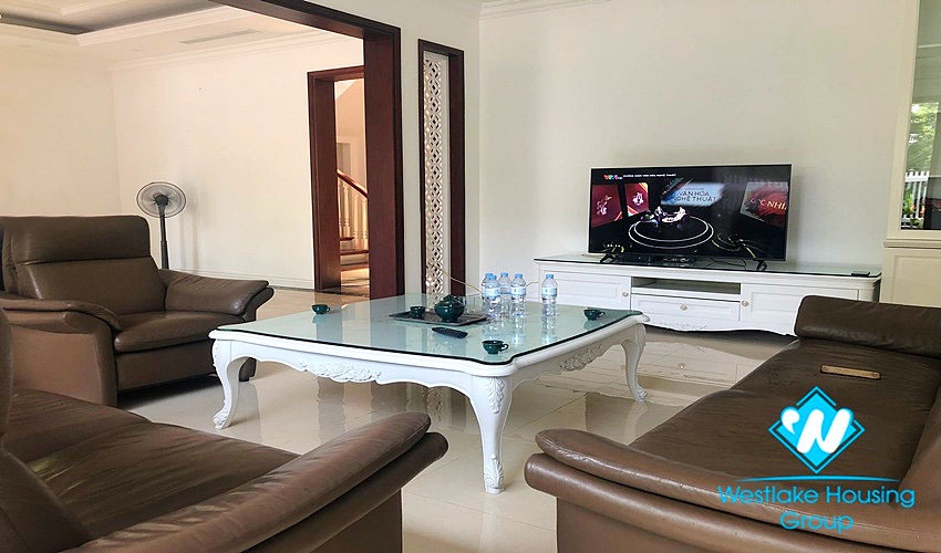Beautiful new villa with full new equipments for rent in Ciputra, Tay Ho
